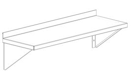 Полки настенные сплошные