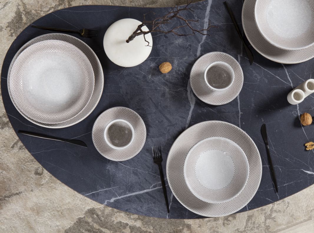 Тарелка глубокая Panio бежевый 4